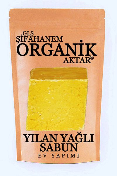 GLŞ ŞİFAHANEM ORGANİK AKTAR صابون زيت الثعبان محلي الصنع قطعة واحدة