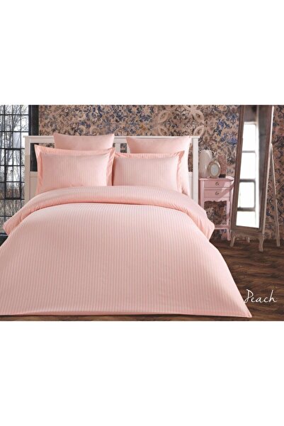 Madame Blue Бавовняний сатеневий двоспальний комплект постільної білизни з пр...