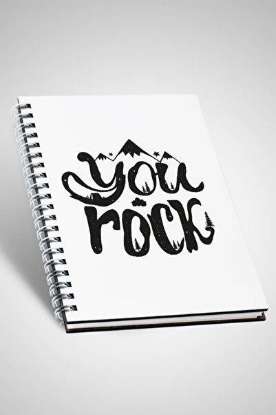 hediyemen You Rock Telli Kapaklı Not Defteri