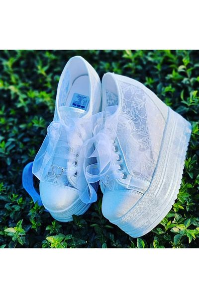 Ayakkabı Tutkusu Stilo ® Bridal Shoes with Hidden Heels 13cm Extremely Comfortable