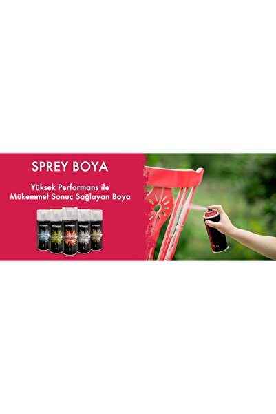 Polisan Mat Siyah Sprey Boya 400 ml