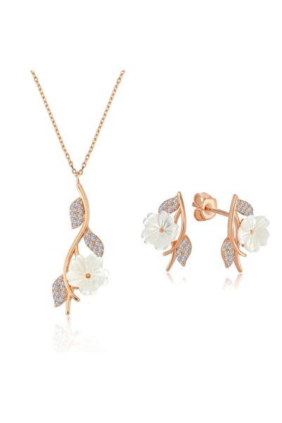 Mia Vento İtalyan Tasarım Bahar Serenatı Flowers Gümüş İkili Set