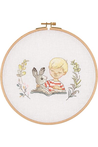 BALIM ÖRGÜ EVİ Kit Tuva Cruce Masina din Lemn Happiness 2 E2301 23 Cm