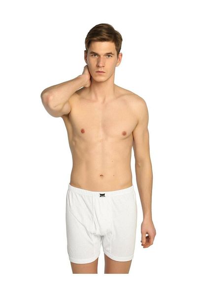 Tutku Ανδρικά Ribana (λύκρα) Αργεντινή (μακριά) Boxer 6 Pack (λευκό)