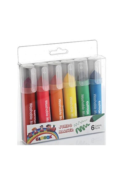 Globox Jumbo Marker Jumbo Keçeli Kalem 6 Lı