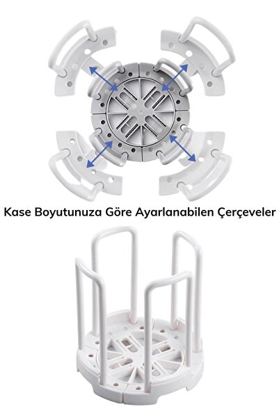 Buffer 2Pcs Тарілка Чашка Миска Підставка для сушіння посуду Тримач для посуду Кухонний органайзер Організатор