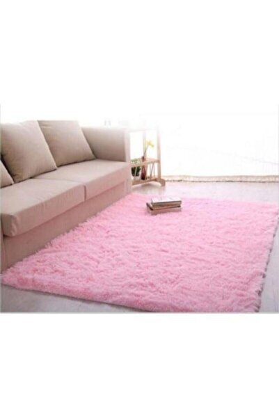 Sarar Pembe Peluş Halı