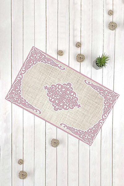 Evsebu Classic Model Pink Multi-Purpose Decorative Door Mat
