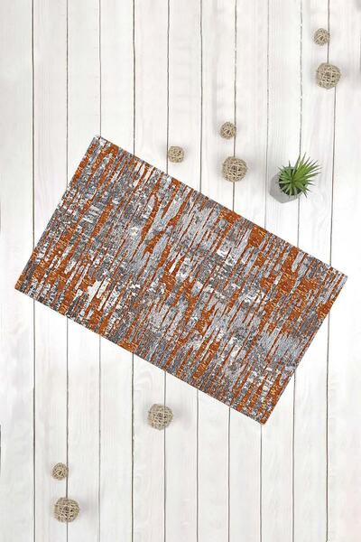 Evsebu Διακοσμητικό χαλάκι πόρτας πολλαπλών χρήσεων με σχέδιο καφέ χρυσό