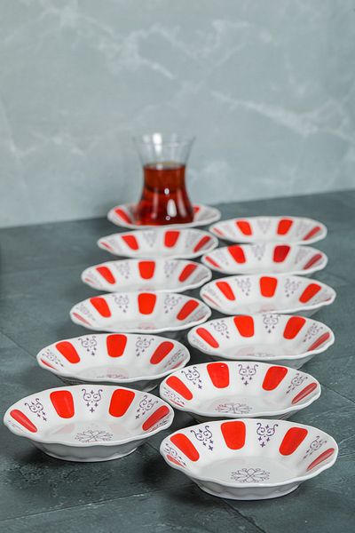 Cooker Shop 6-Piece Porcelain Classic Tea Plate