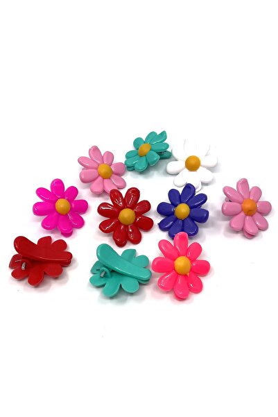 Tahtakaledeyim Little Daisy Collar Buckle 10 Pieces Mixed Color