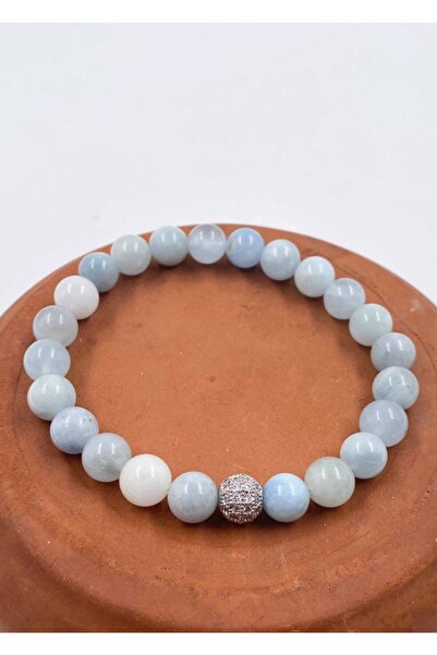 Mucize Taş Aquamarine Bracelet 8 mm