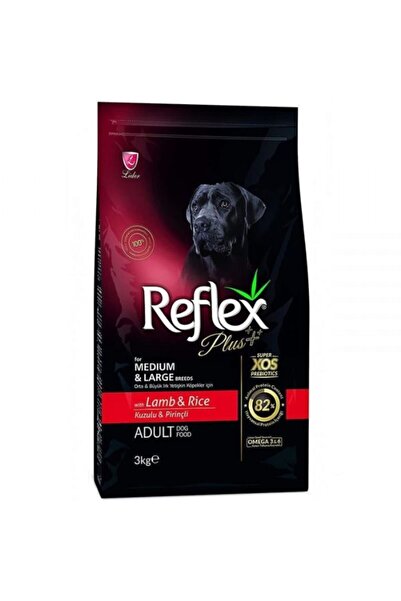 Reflex Plus Kuzu Etli Orta & Büyük Irk Yetişkin Köpek Maması 3 kg