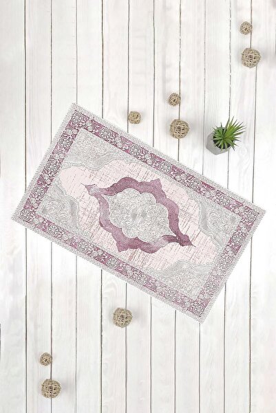 Evsebu Model de covor cu pudră violet Covor decorativ multifuncțional pentru ușă