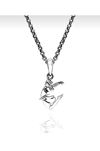 Takılingo Çerkes Kafkas Gümüş Erkek Kolye