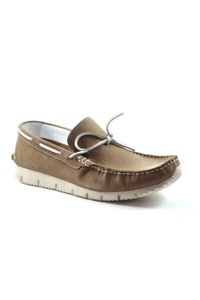 KOMCERO 3557-120 Піщаний натуральний шкіряний нубук, чоловічі повсякденні чер...