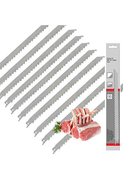 forces power 15 Adet Özel Alışımlı Inox Paslanmaz Çelik 30 Cm Tilki Kuyruğu Et Ve Kemik Kesme Elmas Testere
