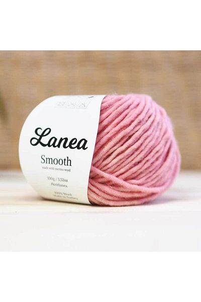 Lanea Απαλή Μαλλί Μερίνο Νήμα / 41 Ροζ Θρυμματισμένο