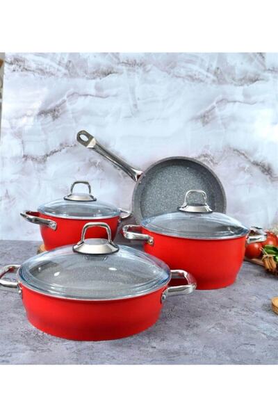 Amboss Star Granite 7 Piece Cookware Set 5mm Sgr-6817