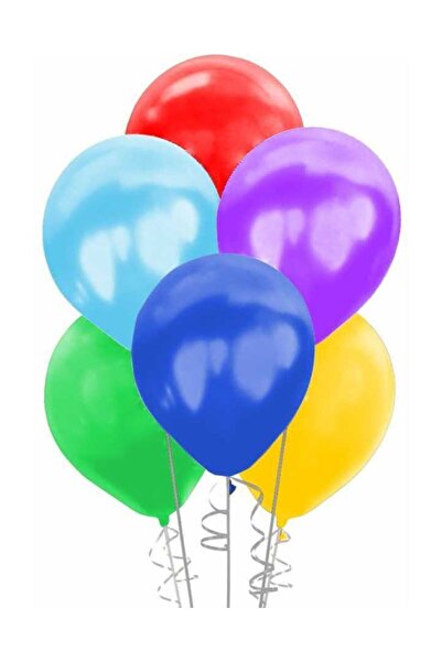 Genel Markalar Metalik Rengarenk Balon 100'lü