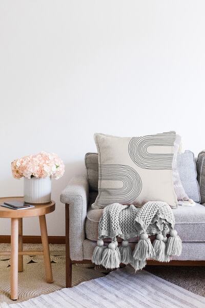 Realhomes Ψηφιακή τυπωμένη διακοσμητική Raschel πλεκτή μαξιλαροθήκη με σχέδιο Onedraw σε αφηρημένο στυλ