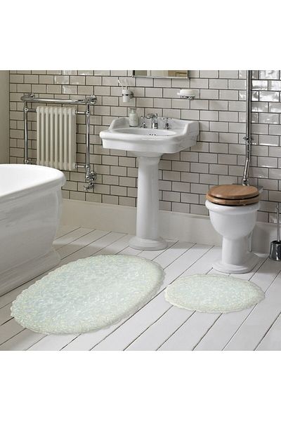 Alanur Home Toaletă Hanımeli Seersucker Lacy, 2 piese, verde mentă