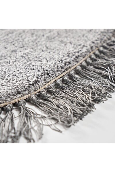 Alanur Home Queen Şekilli Nakışlı 3 Lü Antrasit