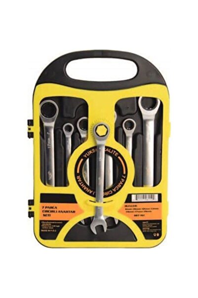 Genel Markalar 7 Parça Cırcır Anahtar Kombine Anahtar Seti 8-19 mm Yüksek Kalite