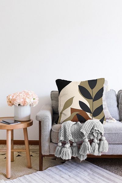 Realhomes Design special Boho Desen Imprimat digital Decorativ Raschel Tricotat Husa de perna