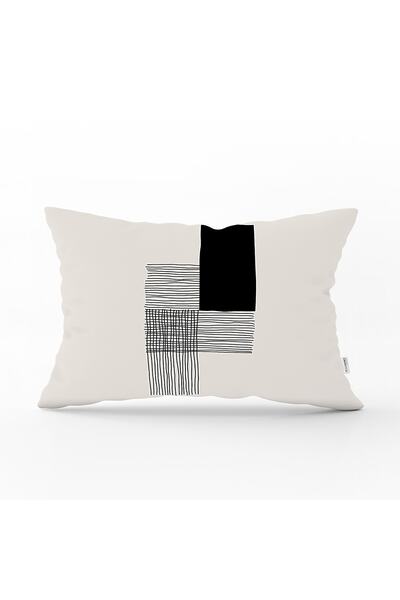 Realhomes Digital Printed Decorative Rectangular Throw Pillow Cover with Abst...