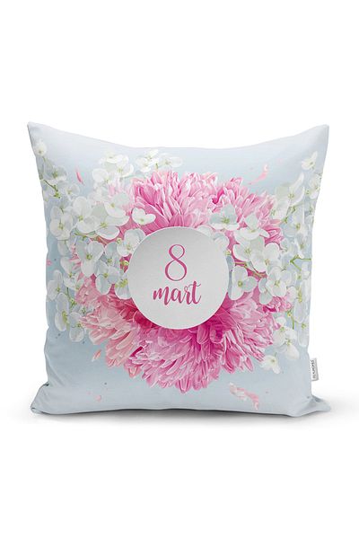 Realhomes Design special 8 martie cu flori de hortensie, imprimat digital, husă de pernă modernă