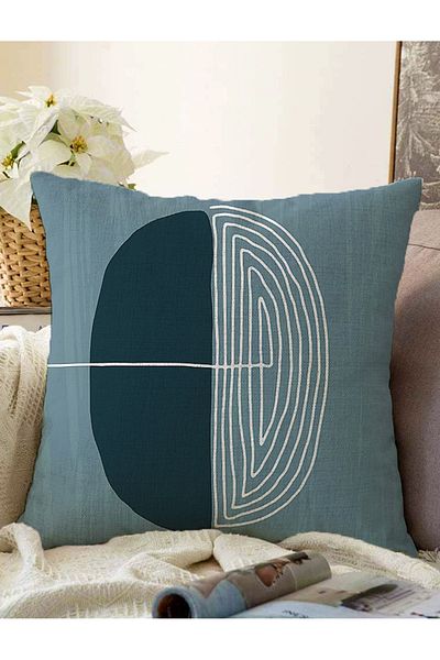 Realhomes Stil abstract Imprimat digital cu desen Onedraw Modern Raschel tricotat Husă de pernă