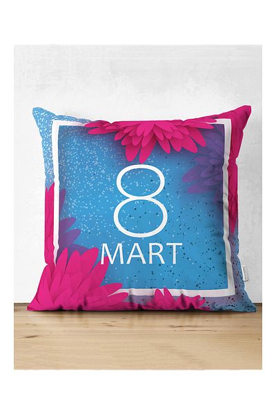 Realhomes Design special 8 martie trandafir proiectat digital imprimat modern din piele întoarsă perna pentru aruncare