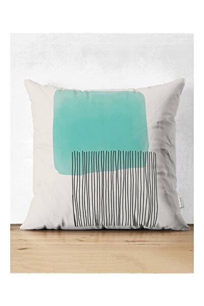 Realhomes غطاء وسادة مزخرف مطبوع رقميًا بتصميم تجريدي مع رسم Onedraw