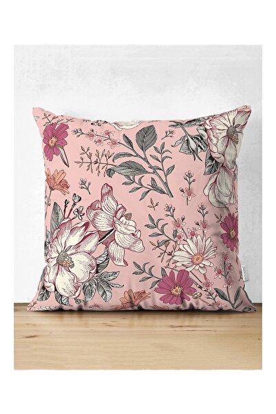 Realhomes Husă de pernă decorativă cu imprimare digitală Daisy & Rose