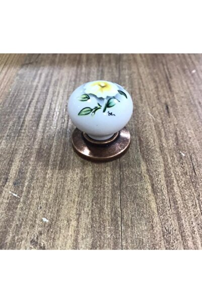 ARON 3005-20-129 Tek Delik Porselen Kulp Mobilya Vestiyer Çekmece Dolap Kulbu