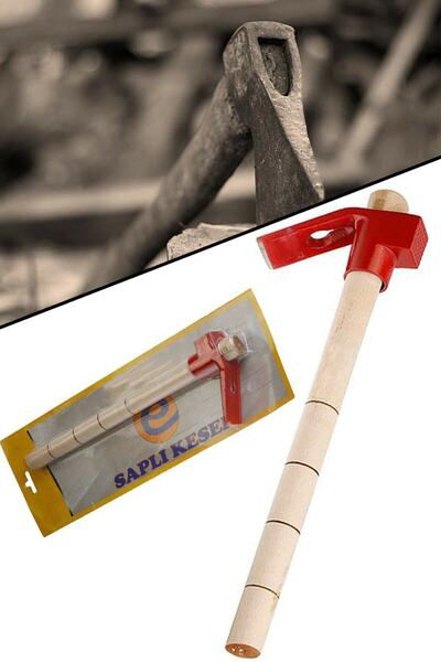 QNİAY Büyük Boy Usta Keser Inşaat Çivi Söker Ahşap Saplı Keser 40cm