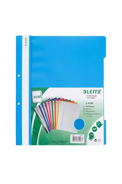 Leitz 4189 Ring Binder Plastic 50 Pieces - Blue