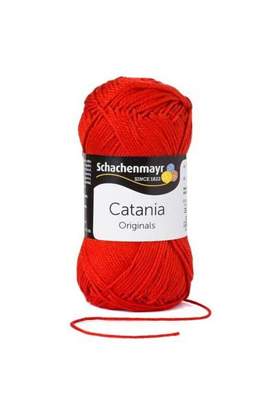 Schachenmayr Catania 50g Κόκκινο Πλεκτό Σχοινί - Φόρεμα Σχοινί