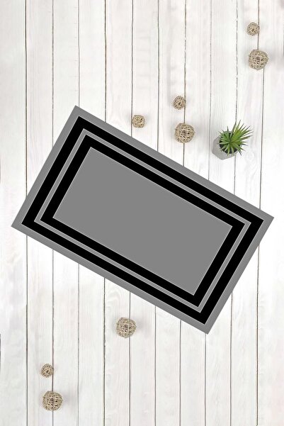 Evsebu Διακοσμητικό χαλάκι πόρτας πολλαπλών χρήσεων με μαύρο γκρι περίγραμμα