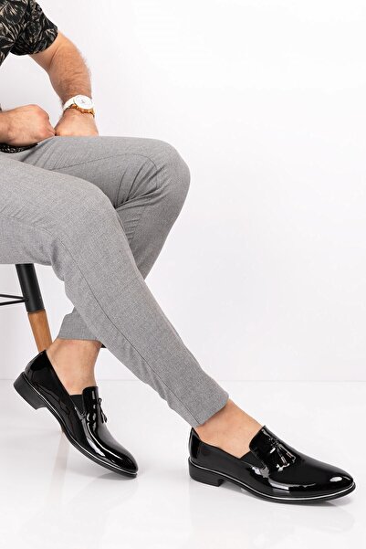 maximoda Costum de Nunta Clasic bărbați Model Corcuk Piele Lacuita și Pantofi...