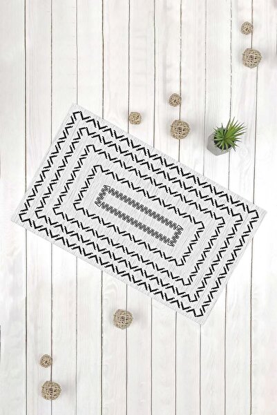 Evsebu Διακοσμητικό χαλάκι πόρτας πολλαπλών χρήσεων Black Line