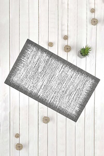 Evsebu Διακοσμητικό χαλάκι πόρτας πολλαπλών χρήσεων με μοντέρνο σχέδιο με γκρι πλαίσιο