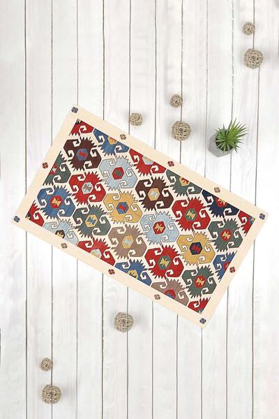 Evsebu Πολύχρωμο μοτίβο χαλιού πολλαπλών χρήσεων Διακοσμητικό χαλάκι μπροστά από την πόρτα