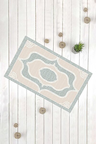 Evsebu Covoraș decorativ multifuncțional pentru ușă, model clasic, mentă