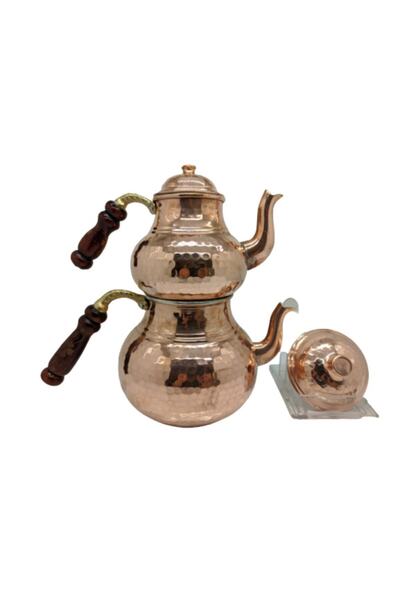 BYBİLAL Dövme Bakır Çaydanlık