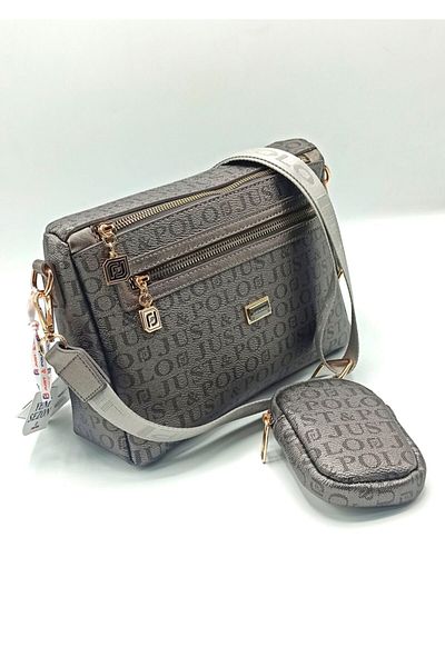 Just Polo Women's Gray Crossbody Bag TM1119