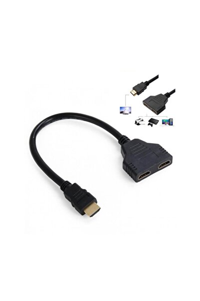 WOZLO 2 Port Kablolu Hdmi Çoklayıcı Switch - 2 Giriş 1 Çıkış Çoğaltıcı