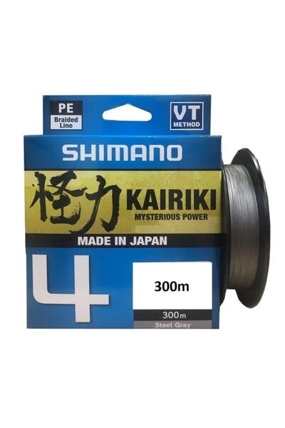 Shimano Kairiki 4 Kat 300m Steel Gray Örgü Ip Misina