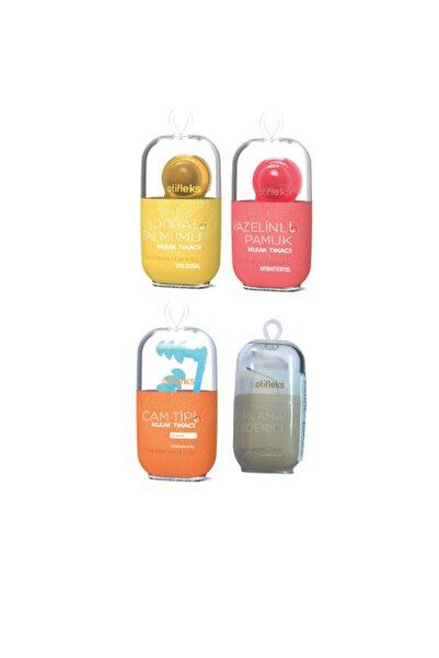 OTİFLEKS Horlama Giderici Small + Balmumu 2'li + Vazelinli 2'li + Çam Tipi Ku...